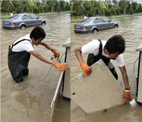 風(fēng)雨中的堅(jiān)守，只為道路暢通—湘江智慧暴雨中奮力搶修
